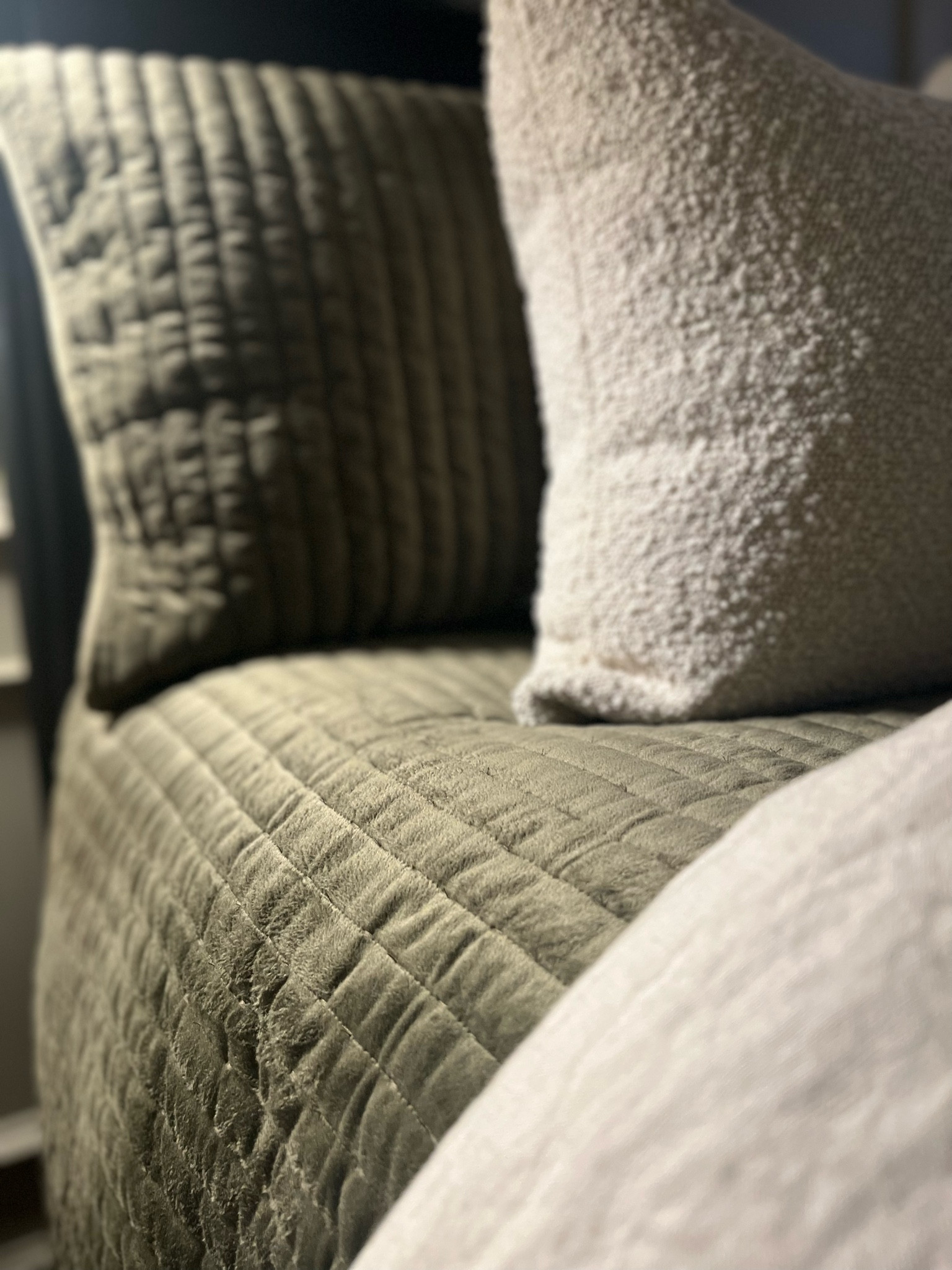 Amazon bedding I purchased for the guest bedroom! The green velvet quilt and sham set really add so much to the space! And the boucle pillows are great. Impressed! 

Velvet bedding / quilt set / budget friendly bedding / boucle pillows

#LTKstyletip #LTKhome #LTKFind