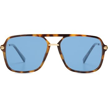 SOJOS Sunglasses for Women & Men, Square, Retro, Polarized Lens, Trendy Aviator, 90s Shades | Amazon (US)