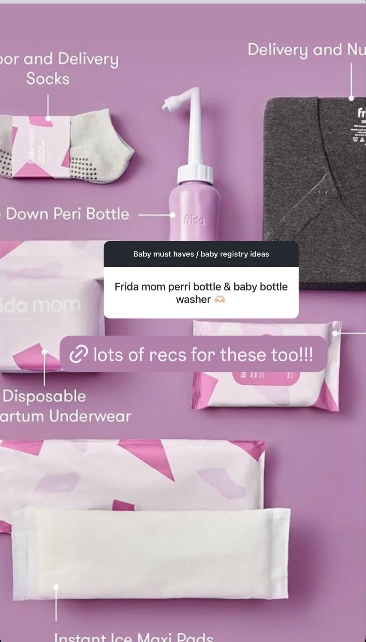 Baby Rec — Frida Mom Labor & Postpartum Kit

lots of recs from you guys for these too!!!

#LTKBaby #LTKBump #LTKmomlife