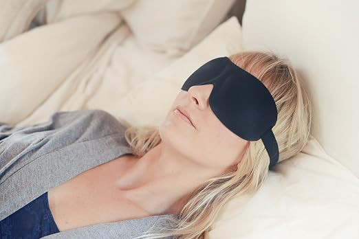 Luxury Patented Sleep Mask, Nidra® Deep Rest Eye Mask with Contoured Shape and Adjustable Head S... | Amazon (US)