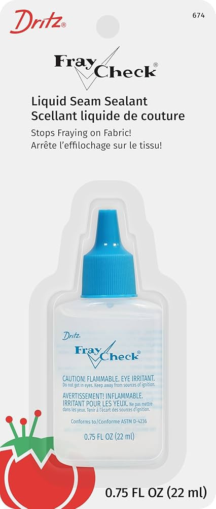 Dritz Fray Check Liquid, 3/4 Fluid-Ounce, 1 Count, Clear Seam Sealant, 0.75 Fl oz | Amazon (US)