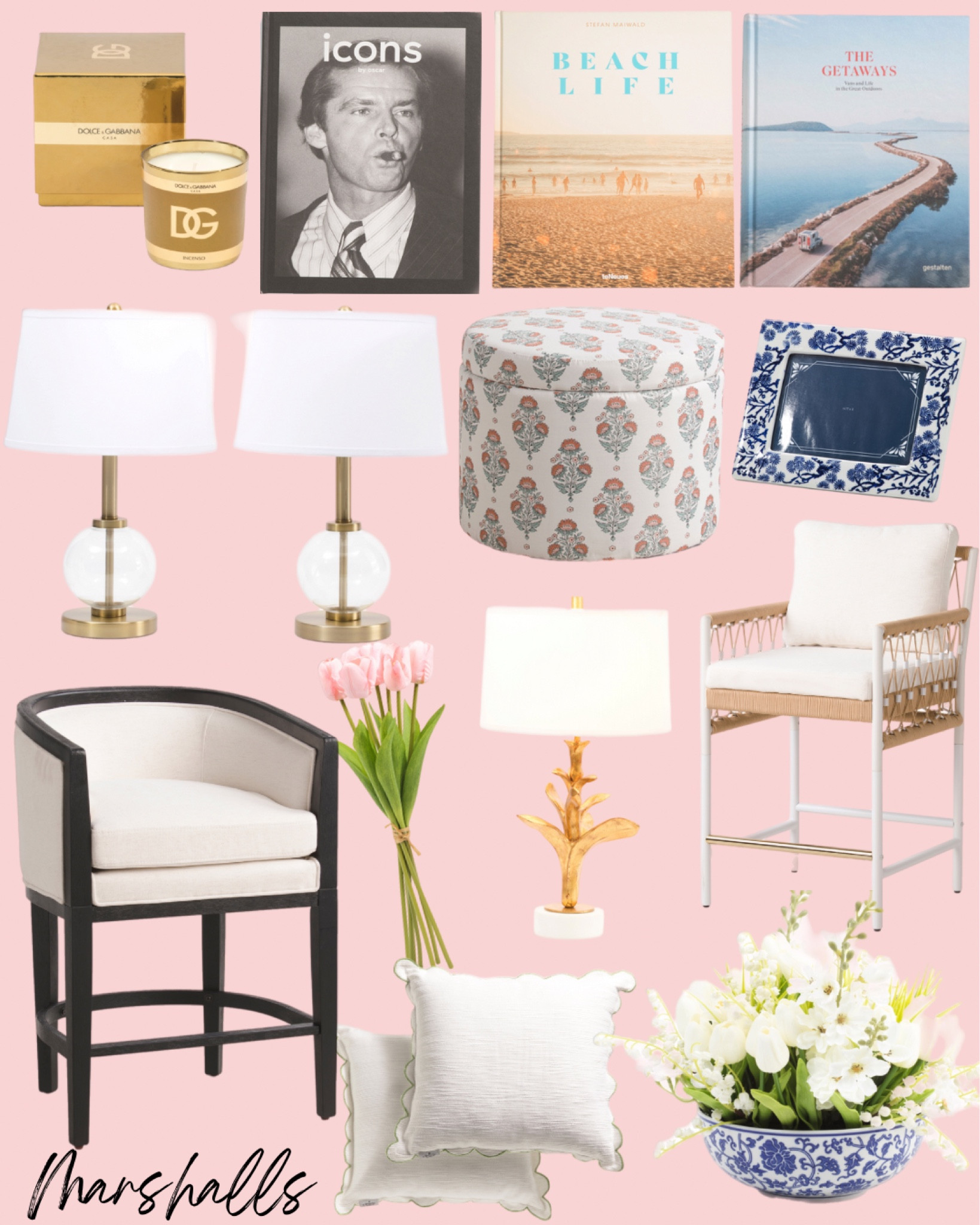 Marshall's New Arrivals! 🤍

Coffee Table Books • Faux Flowers • Chinoiserie • Bar Stools

#marshalls #sale #chinoiserie #coffeetablebooks #lamps #grandmillenial #fauxflowers #designer   

#LTKstyletip #LTKhome #LTKsalealert
