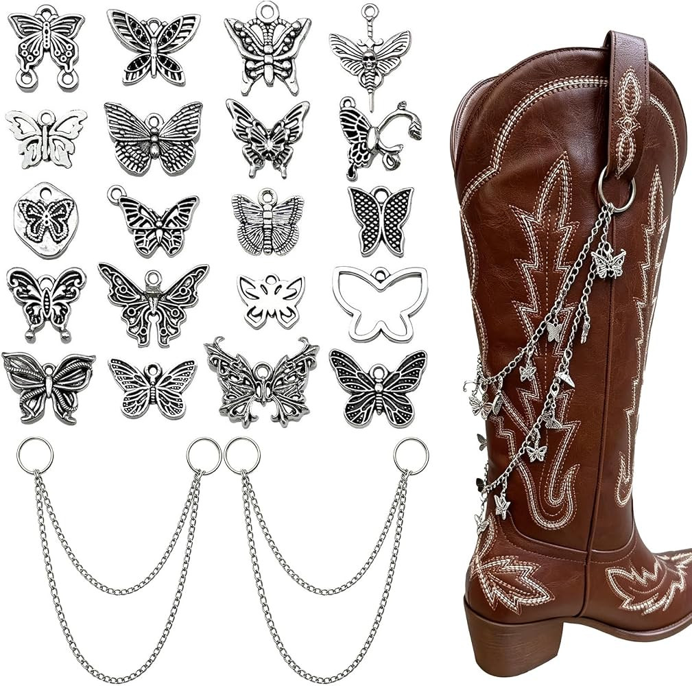 NOWNIN Western Cowboy & Cowgirl Charms for Boots Jewelry Making | Amazon (US)