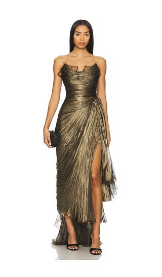 Maria Lucia Hohan x REVOLVE Jolie Dress in Olive. - size 42/10 | Revolve Clothing (Global)