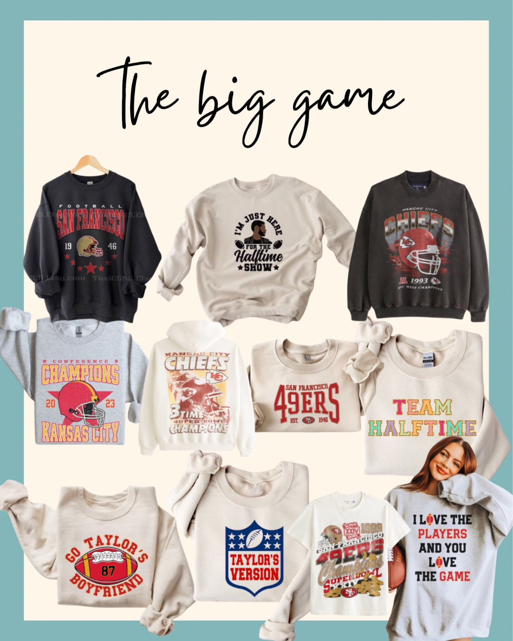 Football looks for the fan, the Swiftie, or just the halftime show  

#LTKfindsunder100 #LTKSeasonal #LTKparties