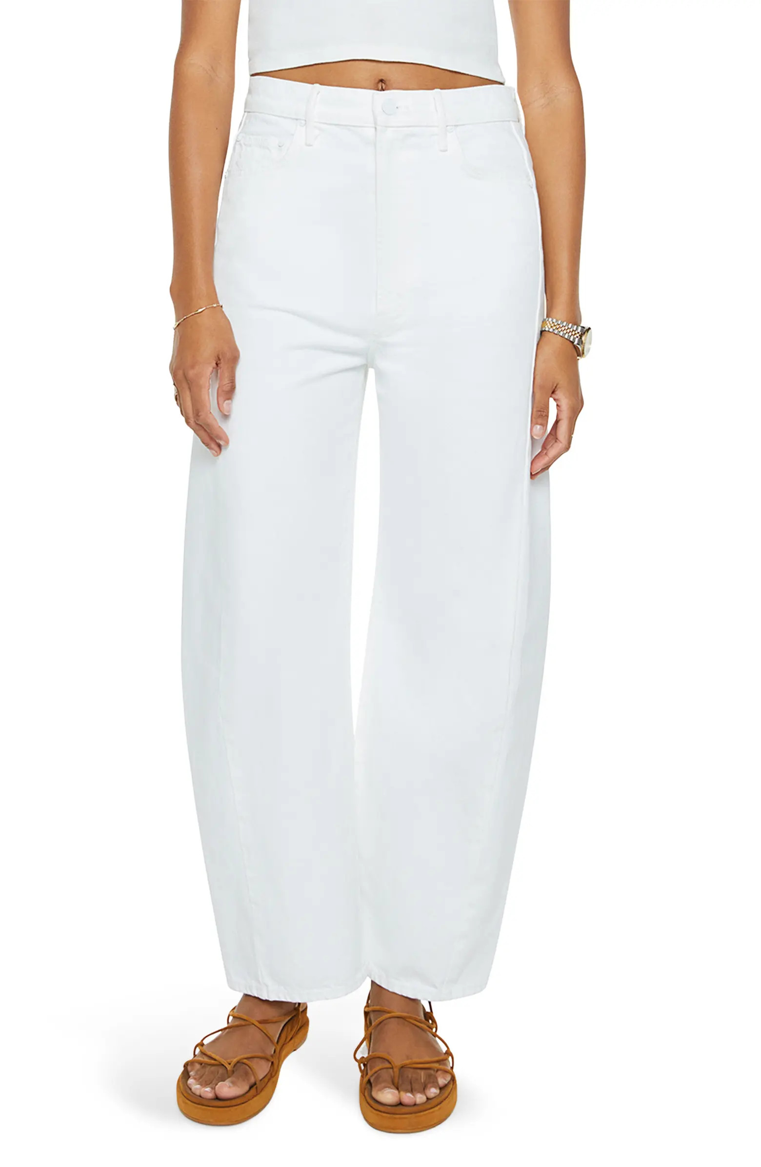 The Full Pipe High Waist Ankle Barrel Leg Jeans | Nordstrom