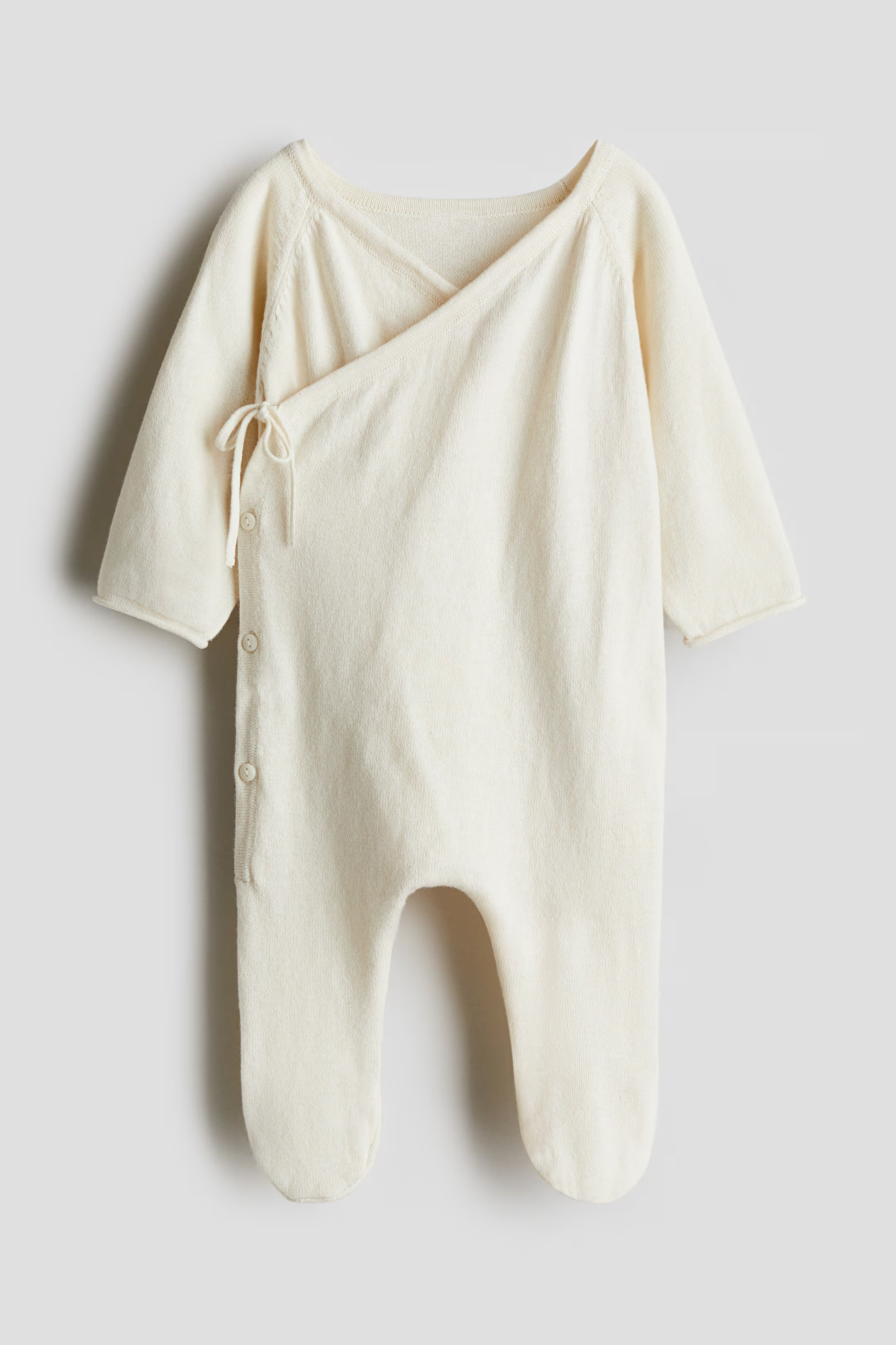 Knit Cotton Jumpsuit - Light beige - Kids | H&M US | H&M (US + CA)