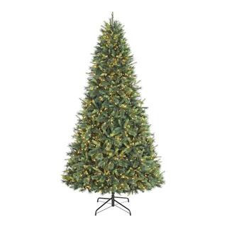 9 ft. Forest Pine LED Pre-Lit Artificial Christmas Tree T17 | The Home Depot
