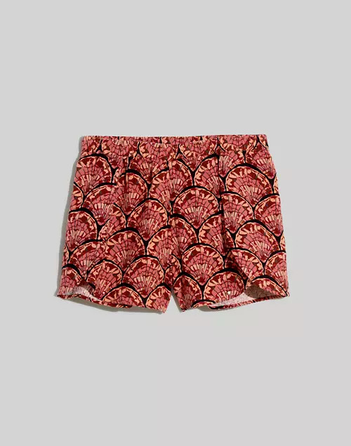 Lightestspun Cover-Up Shorts in Painted Seashells | Madewell