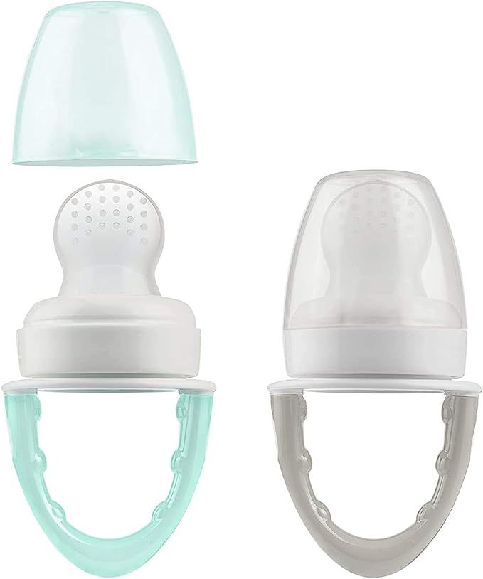 Dr. Brown's Fresh First Silicone Feeder, Mint & Grey, 2 Count | Amazon (US)
