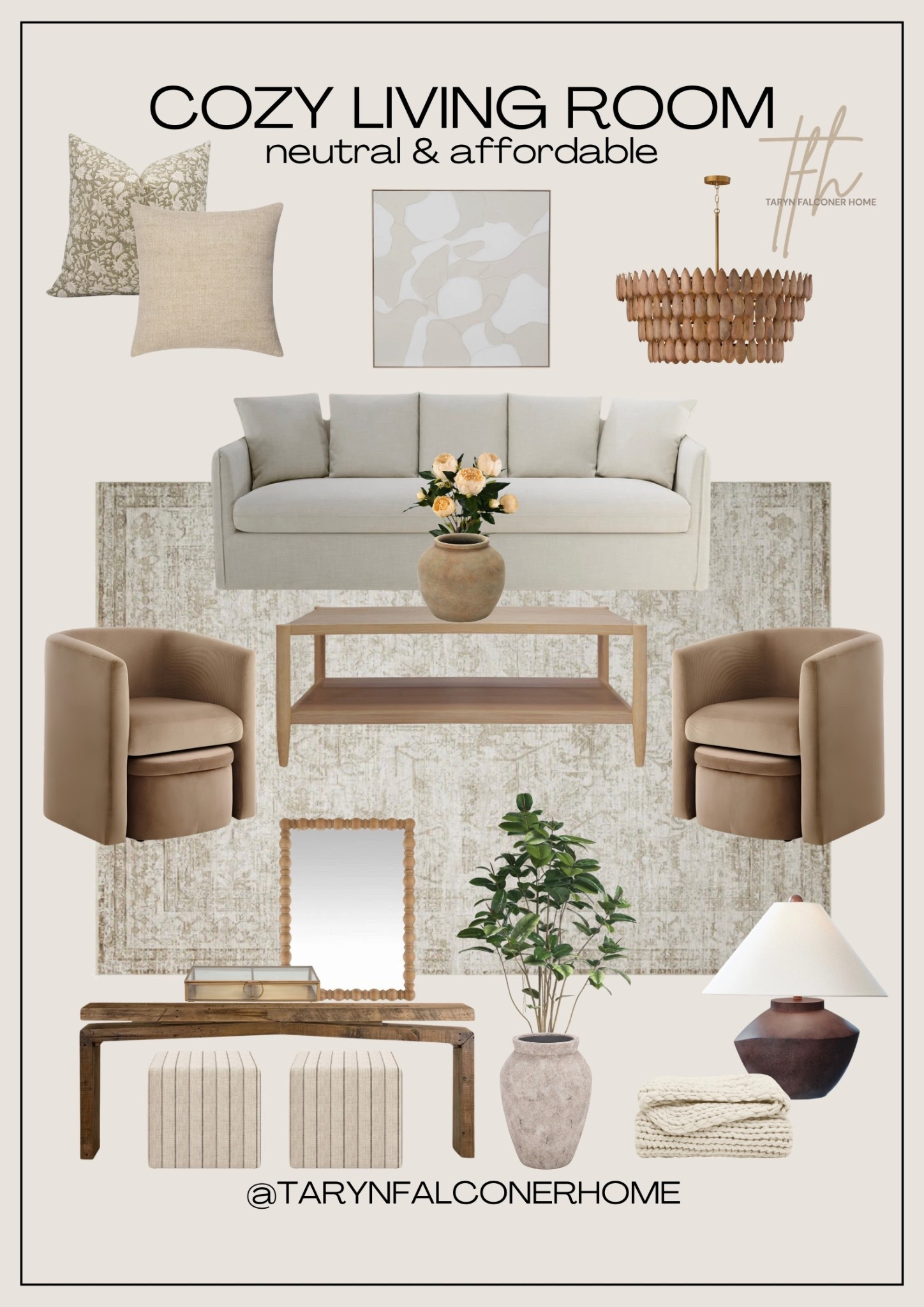 Neutral & affordable living room finds MANY ON SALE🙌🏼

#livingroom #onsale #homefinds #rug #sofa #accentchair #ottoman #console #chandelier #lamp #plant #vase

#LTKSaleAlert #LTKHome