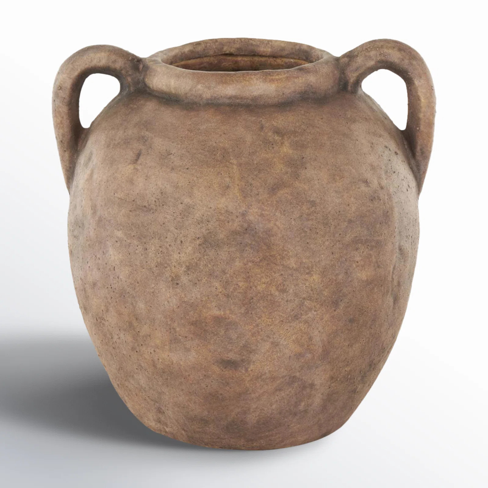 Badgley Ceramic Antique Style Textured Vase With Shadings And Handles | Wayfair North America