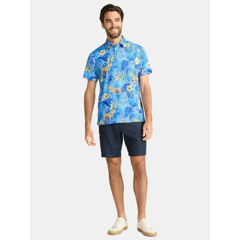 Birdie Bound Novelty Print Polo Golf Shirt; Men's & Big Men's Sizes S-5XL | Walmart (US)