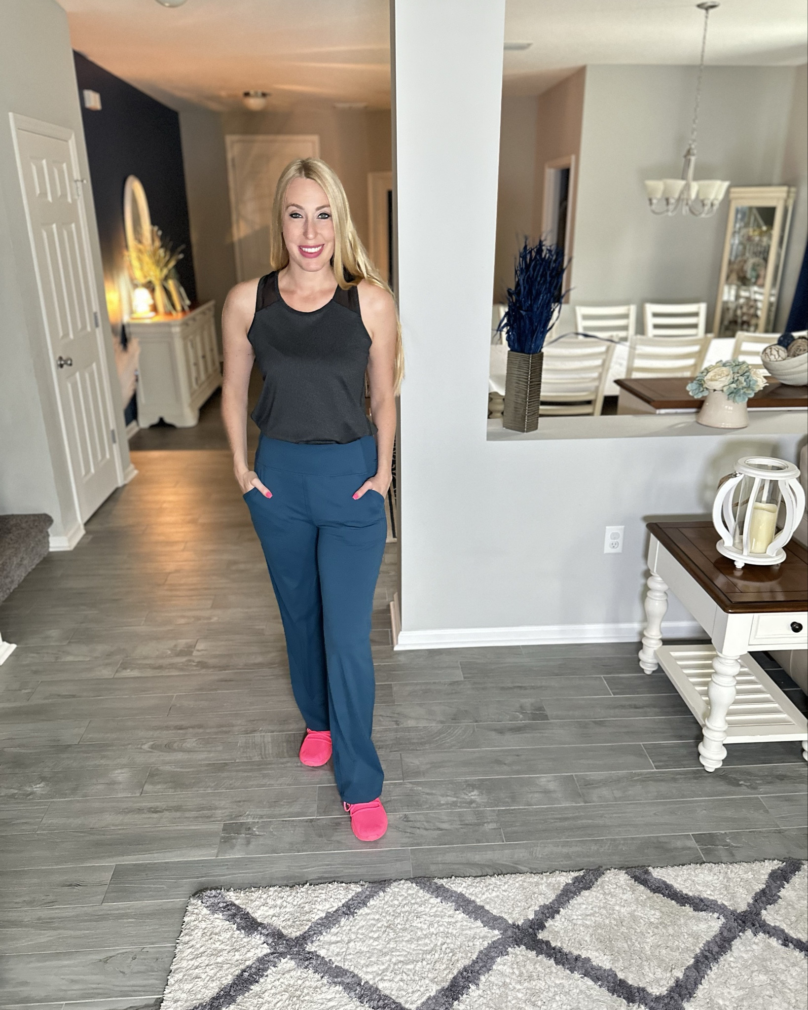 These pants tho 😍 
💙 they are extremely comfortable and so soft 
💙stretchy with a 4 inch waist band
💙 small in the top and medium in the pants 

#LTKStyleTip #LTKFindsUnder50 #LTKActive