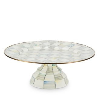 MacKenzie-Childs Sterling Check Enamel Pedestal Platter | Bloomingdale's Home | Bloomingdale's (AU)