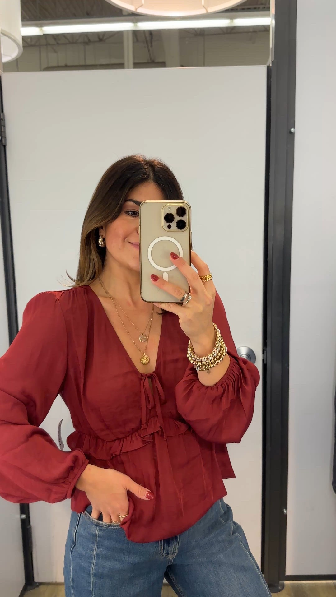 How cute is this top?! Take 30% off right now!! Linking other styles I’m loving from the brand right now! 
Top size small
Jeans size 0

#LTKFindsUnder50 #LTKSaleAlert #LTKFindsUnder100