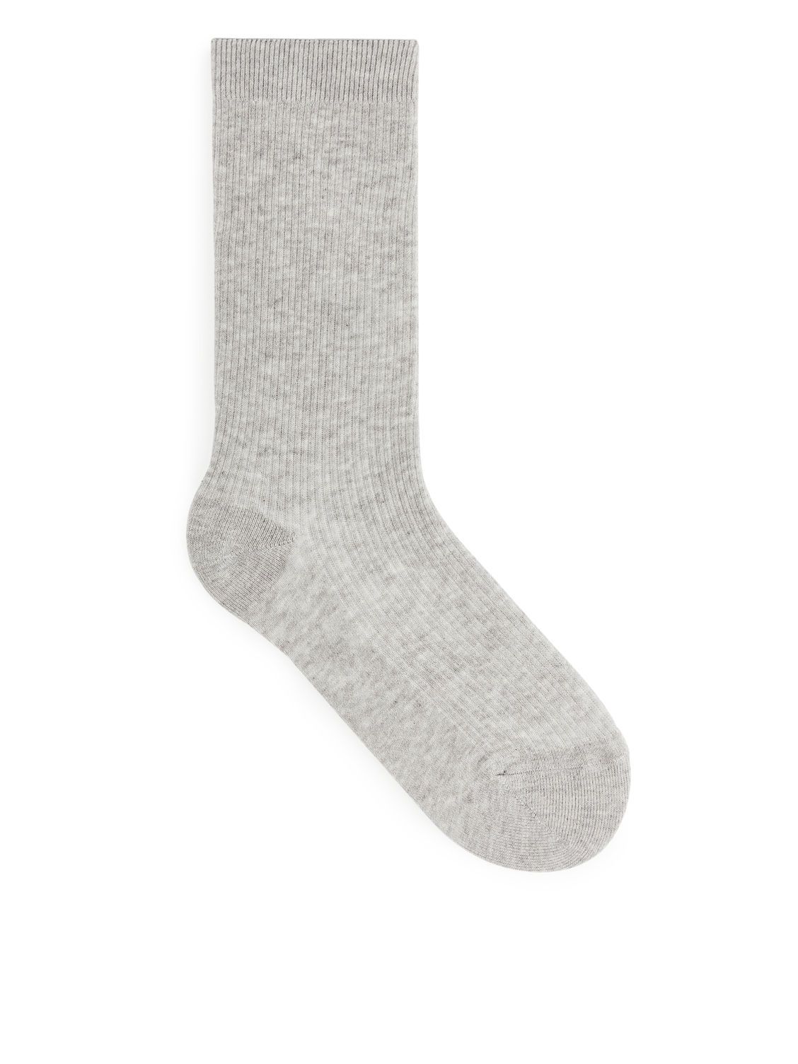 Cotton Rib Socks - Grey | ARKET