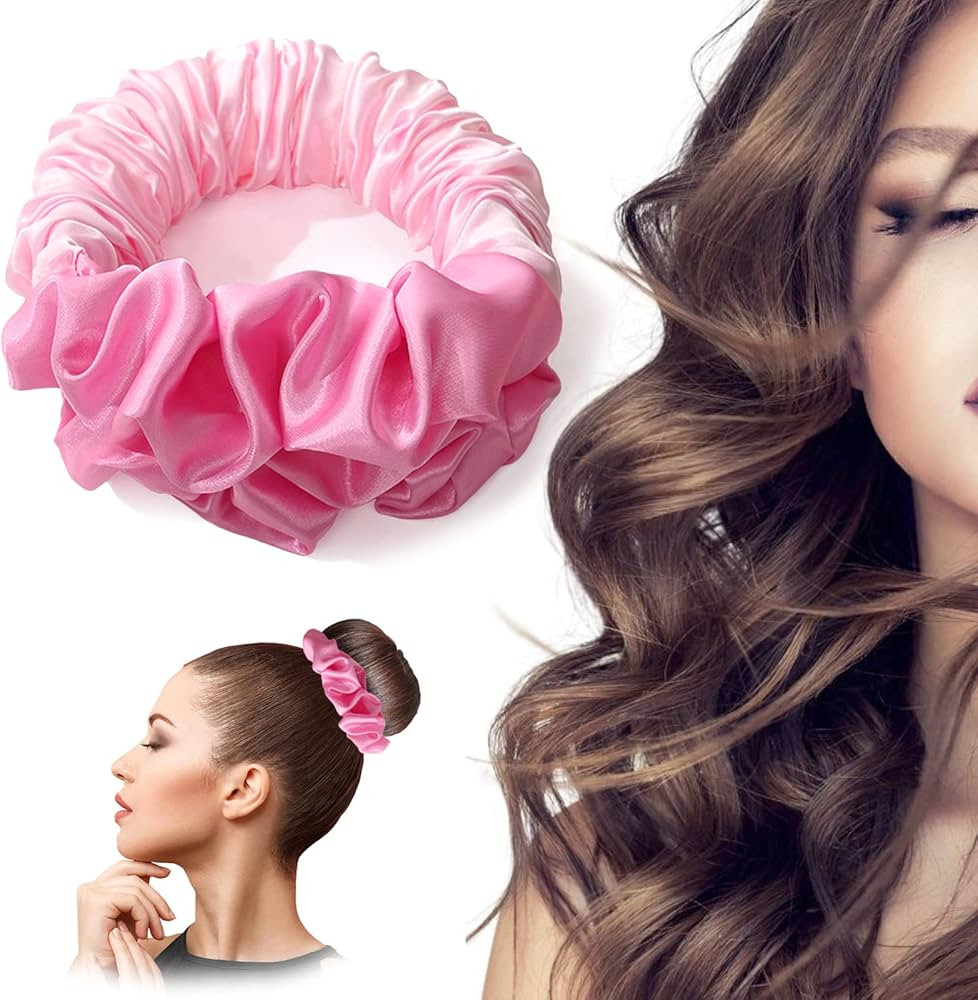 Lanzhire Heatless Hair Curler to Sleep In, No Heat Curls Headband Soft Sleep Scrunchie Silk Lazy ... | Amazon (US)
