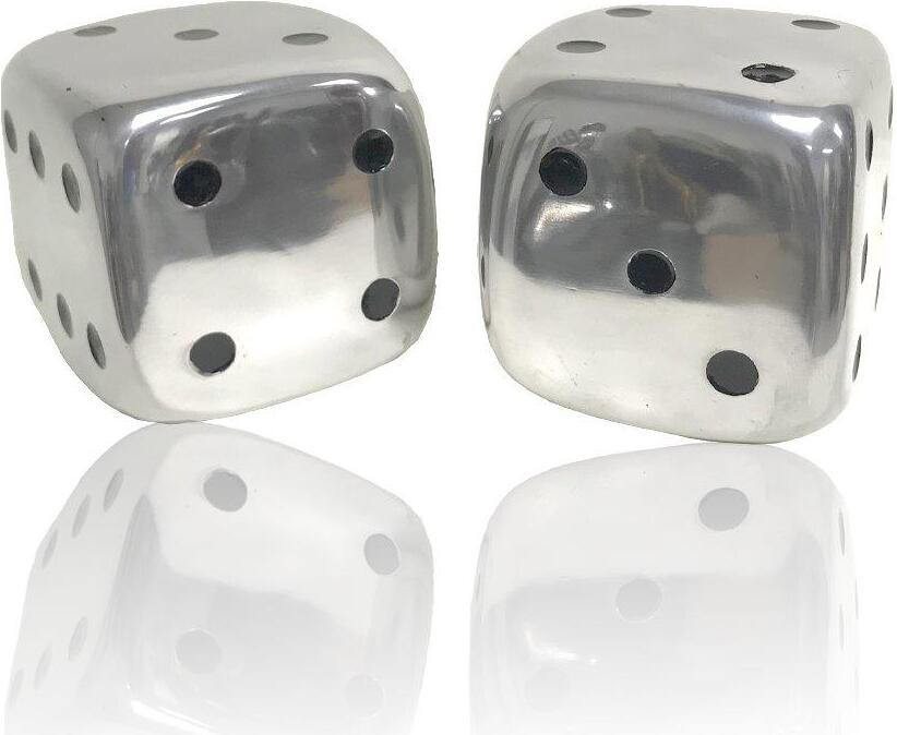 Homeroots Buffed Decorative Dice Set Of 2 | 1stopbedrooms