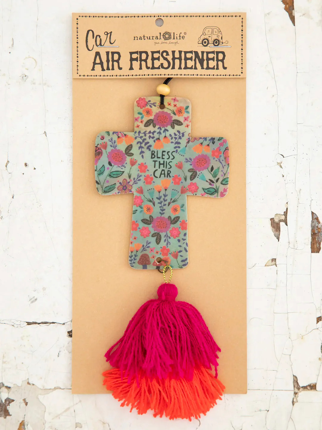 Car Air Freshener - Cross | Natural Life