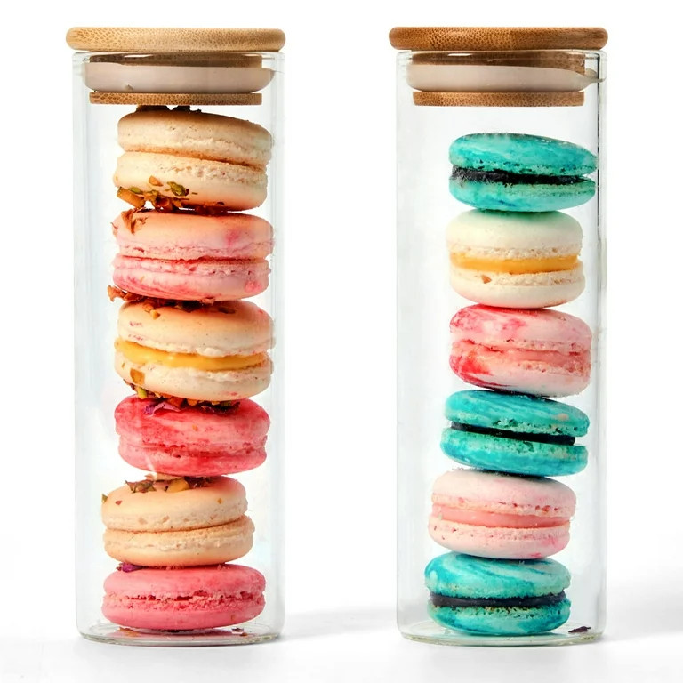 EZOWare 300ml Spice Glass Jar Set, Small Air Tight Canister Storage Containers with Natural Bambo... | Walmart (US)