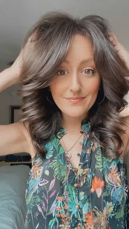 Making all your Farrah Fawcett hair dreams come true. 

I use the dyson dupe from Amazon linked below…

But one day I’ll splurge on the dyson air wrap or shark ;) 