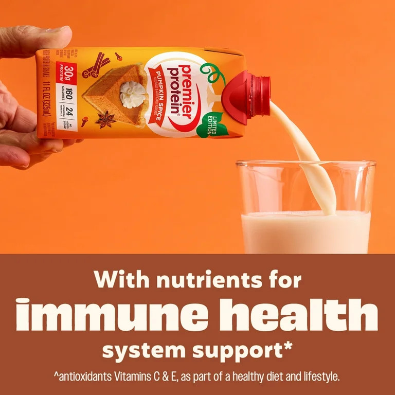 Premier Protein Shake, Pumpkin Spice, 30g Protein, 11 Fl Oz, 4 Ct | Walmart (US)