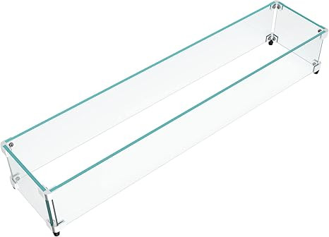 GASPRO 38.5 x 7.5 Inch Fire Pit Wind Guard Rectangular for Fire Table & 33 Inch Drop-in Fire Pit ... | Amazon (US)