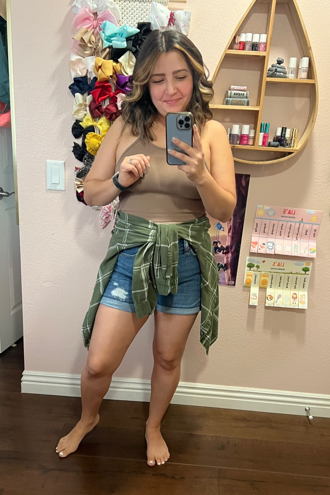 My go to comfortable, cute, and prepared for “cool” Southern California weather outfit #momstyle #socal 