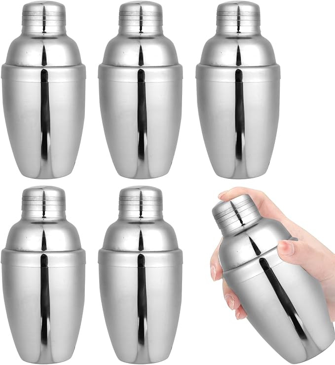 6PCS Mini Cocktail Shaker, Drink Shakers Cocktail,Stainless Mini Martini Shaker, Cocktail Shaker ... | Amazon (US)
