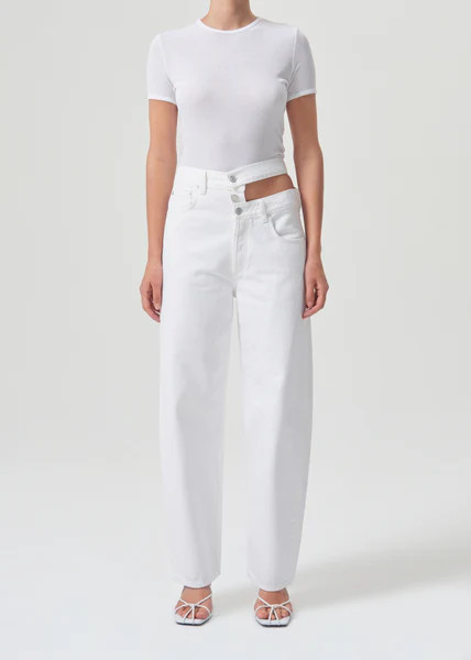 Broken Waistband Jean High Rise in Milkshake | AGOLDE
