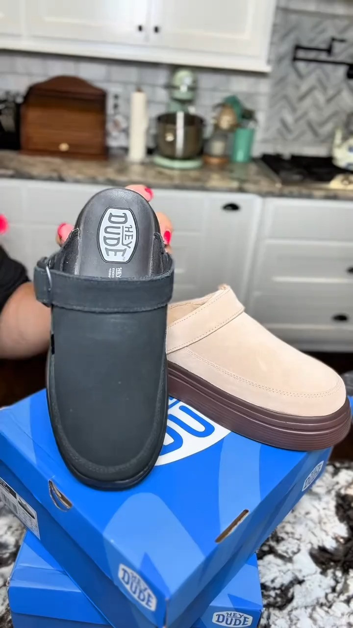 HEYDUDE Women's Austin Lift Clog Slip On Shoe | Suede Platform Clogs | Casual Elevated Everyday Wear 

 #LTKgrwm #LTKootd #LTKActive