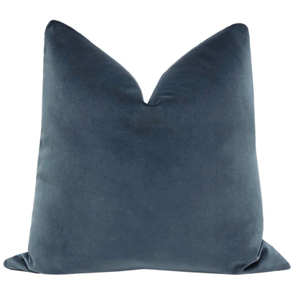 SIGNATURE VELVET PRUSSIAN PILLOW | CC and Mike The Shop