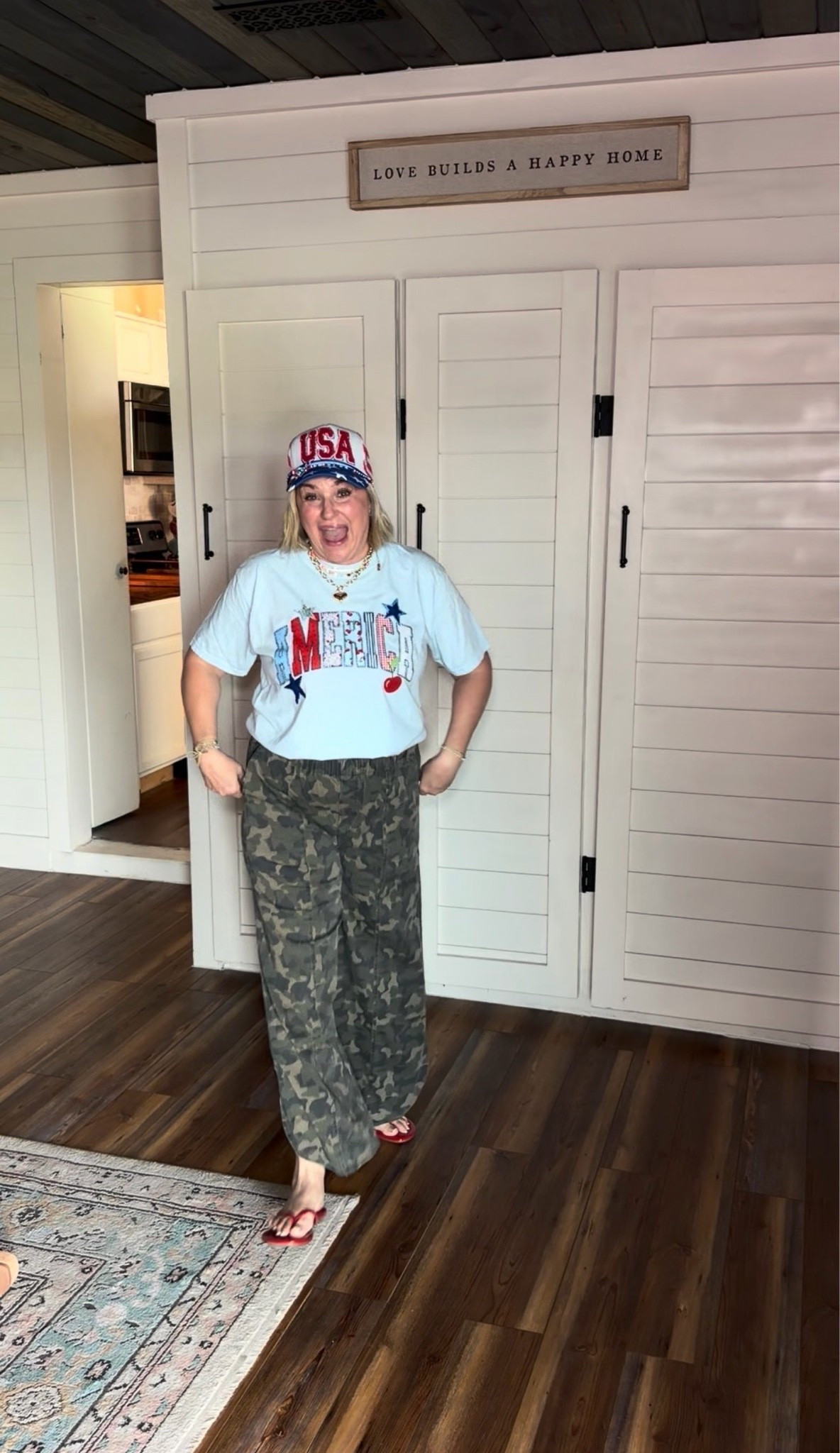 Red white & blue with camo

#LTKootd #LTKmomlife #LTKselfcare