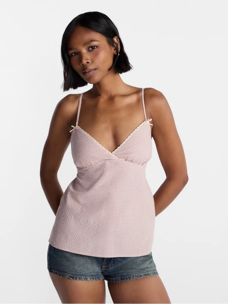 No Boundaries Surplice Top, Women's XXS-XXL | Walmart (US)