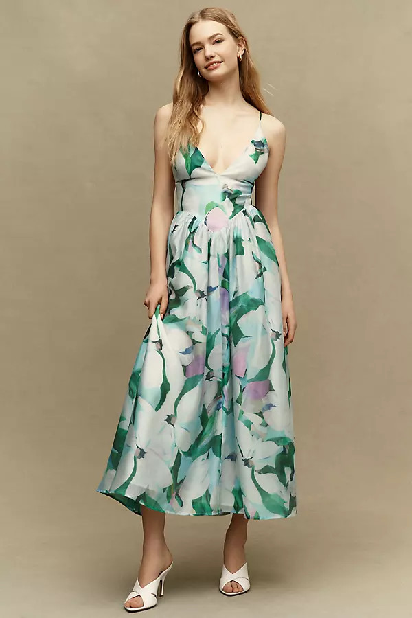 Bardot Arletha Halter Maxi Dress | Anthropologie (US)
