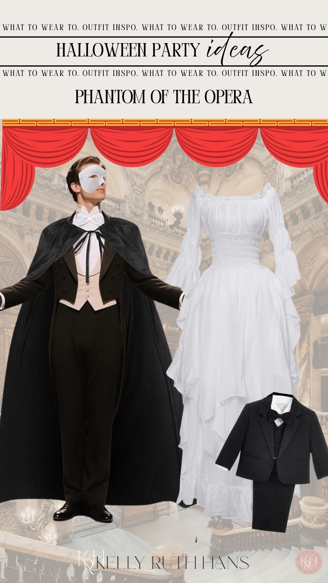 Halloween costume phantom of the opera 

#LTKHalloween