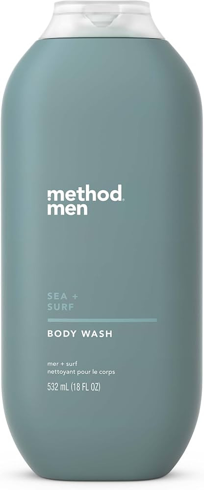 Method Men Body Wash, Sea + Surf, Paraben and Phthalate Free, 18 fl oz (Pack of 1) | Amazon (US)