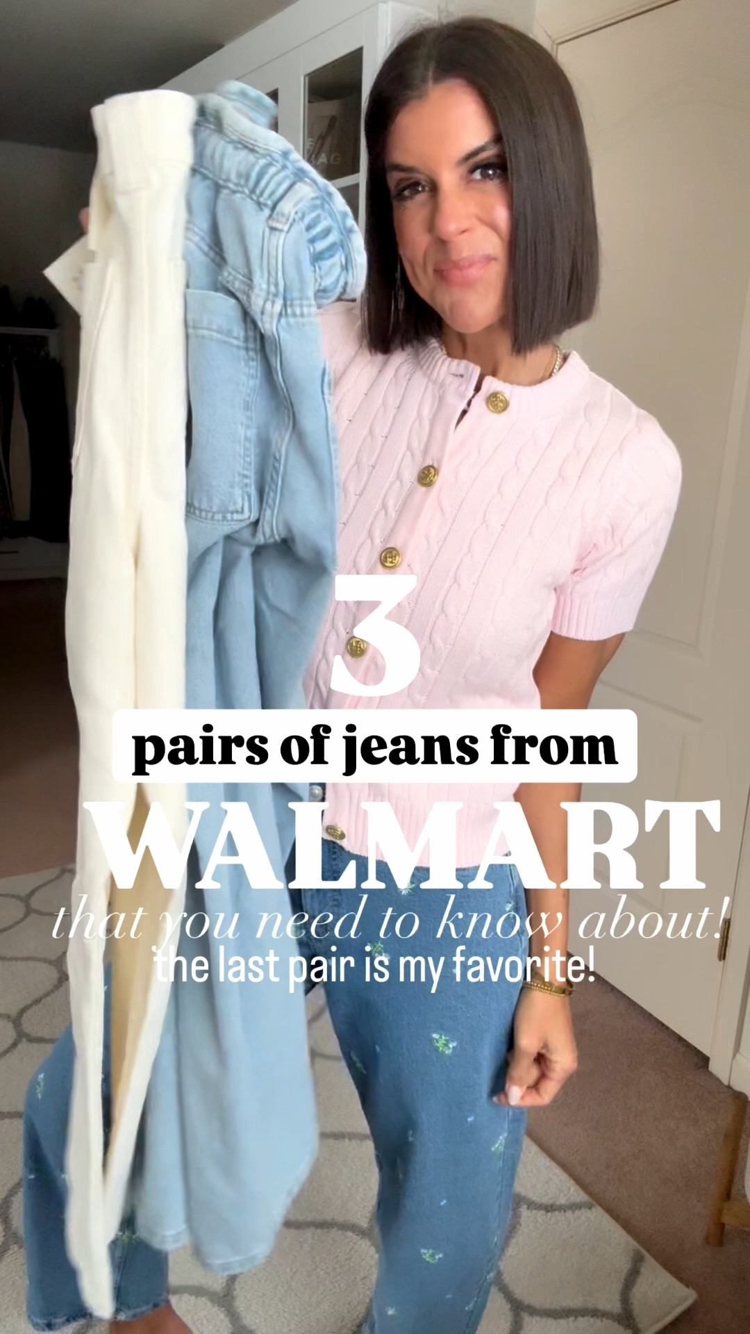 3 pair of Walmart jeans I’m loving! I’m 5’5 and they all fit true to size except the last cream pair. The cream pair runs slightly big, so consider sizing down. Size xs in all tops. 

#LTKgrwm #LTKmomlife #LTKootd