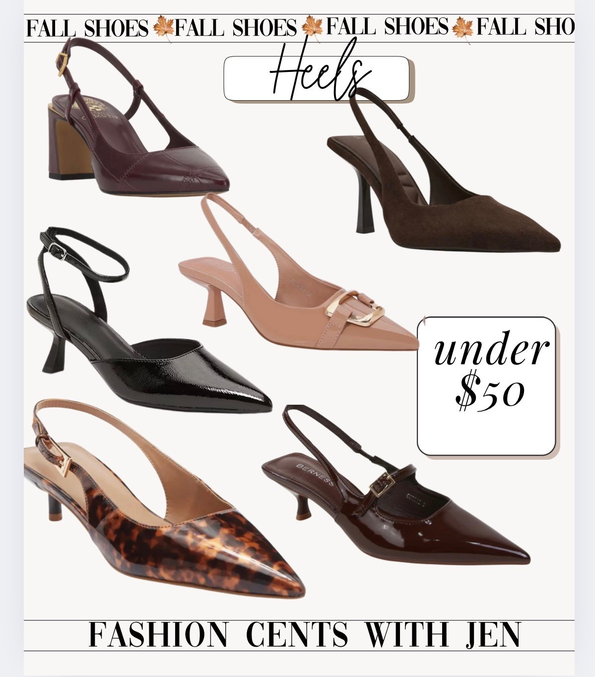 Fall shoes I'm loving - sling back heels are perfect r for every outfit! Dress them up or down 
