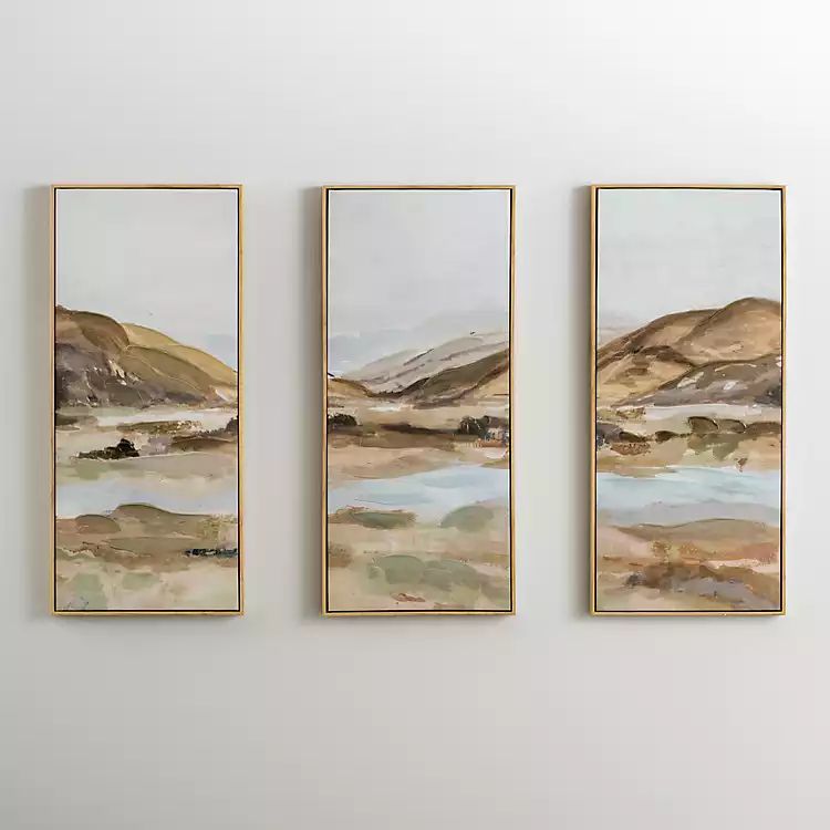Landscape Framed Canvas Art Prints, Set of 3 | Kirkland's Home