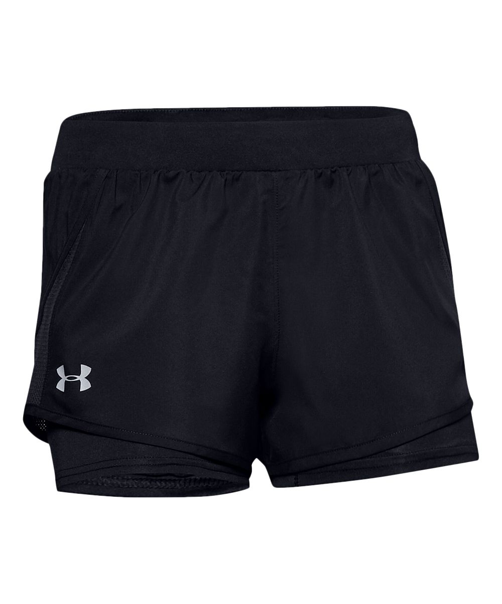 Under Armour Women's Active Shorts Black - Black FlyBy 2.0 Mini Shorts - Women | Zulily