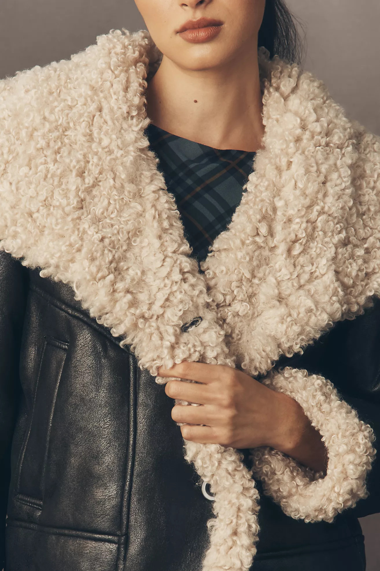 Lamarque Demi Faux-Shearling Coat | Anthropologie (US)