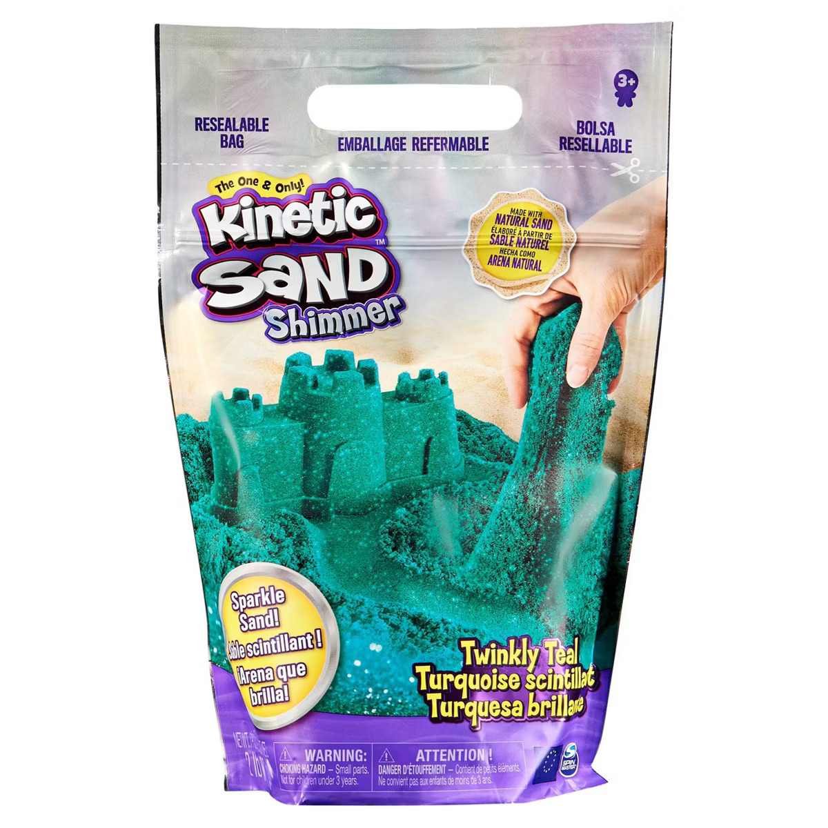 Kinetic Sand 2lb Twinkly Teal Shimmer Sand | Target