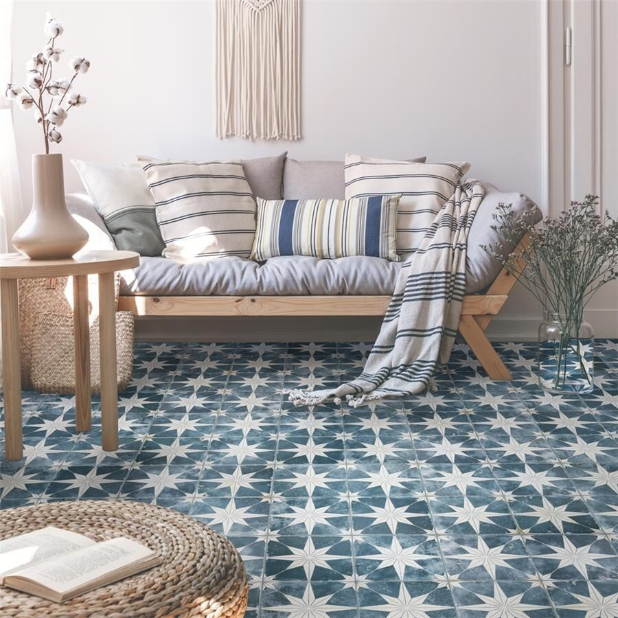 SomerTile 17.63 x 17.63-Inch Royals Estrella Sky Ceramic Mosaic Floor and Wall Tile (5 Tiles/11.02 s | Bed Bath & Beyond