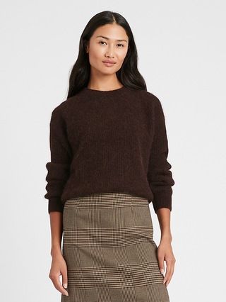 Heritage Ribbed Crew-Neck Sweater | Banana Republic (US)