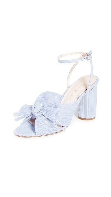 Camellia Pleated Bow Heel with Ankle Strap | Shopbop