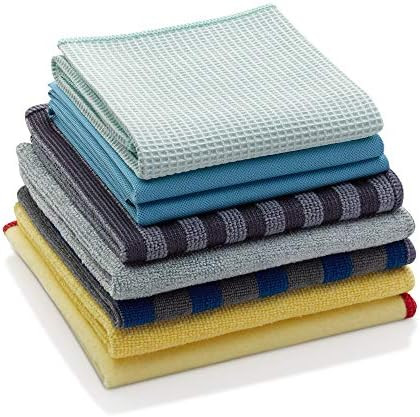 E-Cloth Home Cleaning Set, Microfiber Cleaning Cloths, Assorted Colors, 8 Count | Amazon (US)