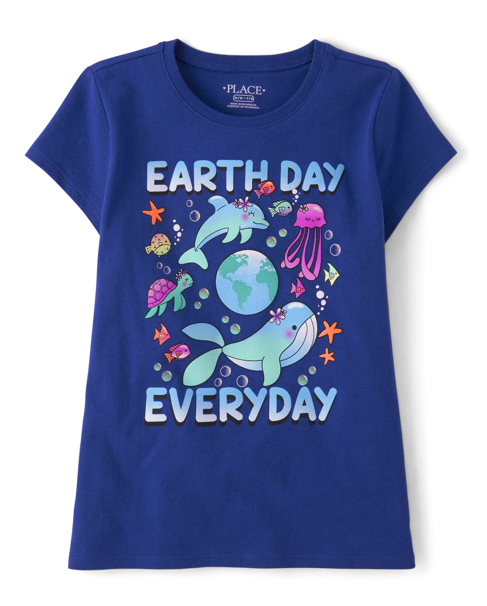 Girls Earth Day Graphic Tee - navy narrows | The Children's Place