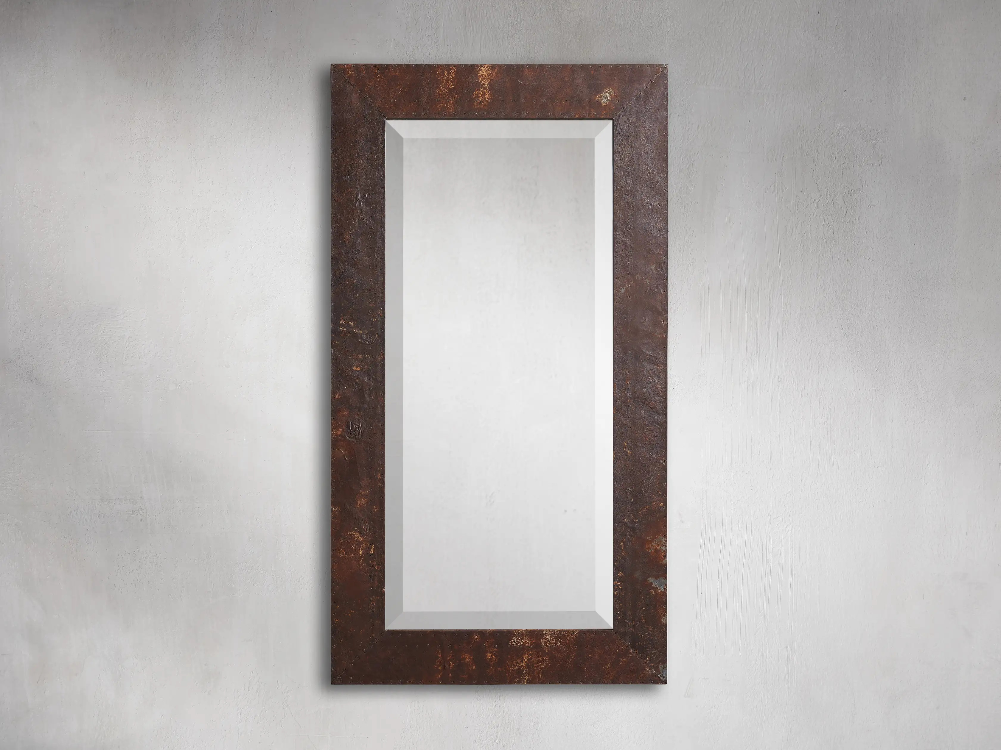 Caspian Wall Mirror in Rust | Arhaus
